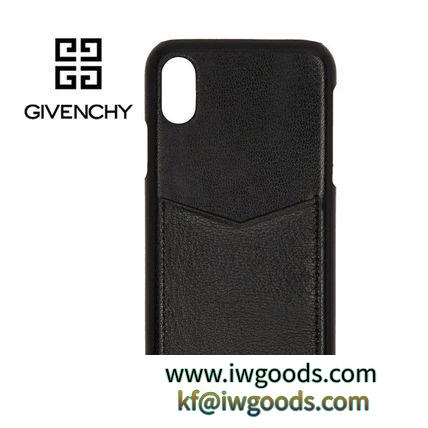 〔国内発送〕 GIVENCHY ブランド 偽物 通販 ブラック レザー エッジ iPhone X ケース iwgoods.com:eppj9r-3