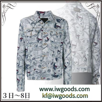 関税込◆money and skull print denim jacket iwgoods.com:kxxsr4-3