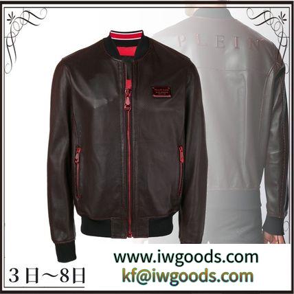 関税込◆zipped leather bomber jacket iwgoods.com:dardj9-3