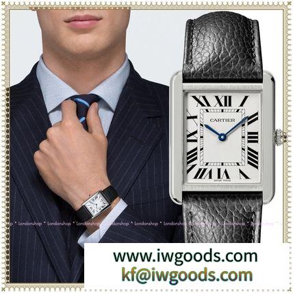 【人気】CARTIER 偽ブランド☆Tank 腕時計 ブラック メンズ WSTA0028 iwgoods.com:r2h5g2-3
