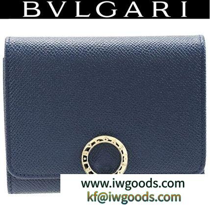 ◆人気！関税送料込◆BVLGARI ブランド コピー：コンパクト財布 /小銭入れ付  紺 iwgoods.com:44ik4h-3