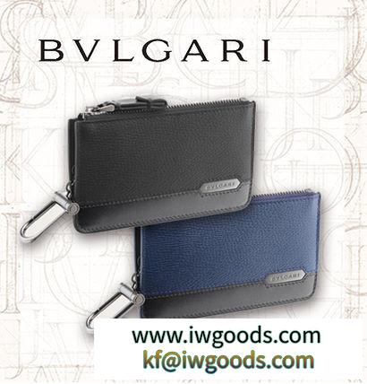 【BVLGARI 偽物 ブランド 販売】グライズドカーフレザー　ジップ付き　コインケース iwgoods.com:idx660-3