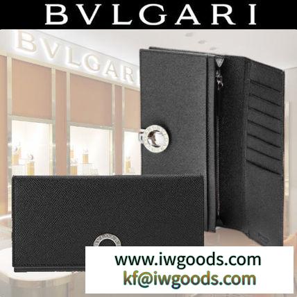 BVLGARI コピーブランド シックなブラックに映えるスカイブルーが美しい 長財布 iwgoods.com:8ejy2k-3