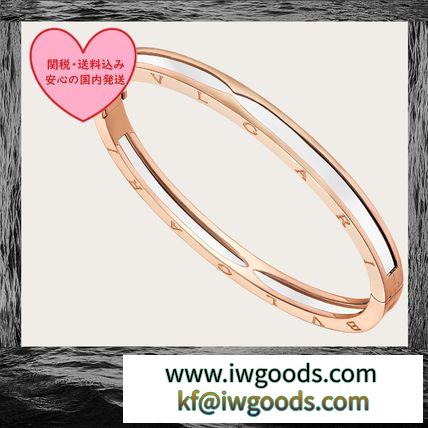 BVLGARI 激安スーパーコピー B.ZERO1 bangle bracelet 18kt rose gold White スーパーコピー ceramic iwgoods.com:6xt4cm-3
