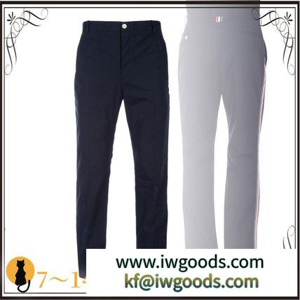 関税込◆Dark blue polyester blend pant iwgoods.com:4qld5z-3