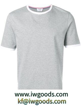 ∞∞THOM BROWNE ブランドコピー∞∞ ジャージーリンガーTシャツ iwgoods.com:85bcsy-3