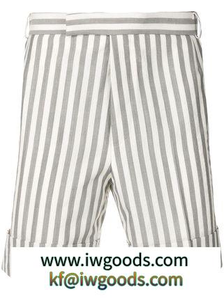 ∞∞THOM BROWNE コピー商品 通販∞∞ Wide Stripe Cuffed Wool Short iwgoods.com:3g05mm-3
