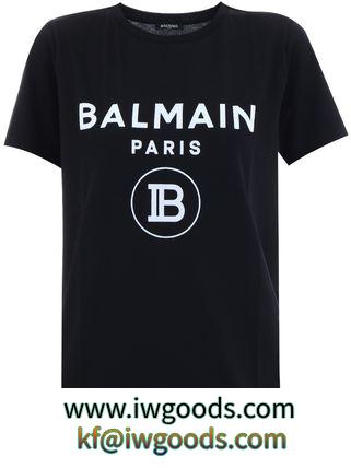 【関税負担】 BALMAIN ブランドコピー商品 T-Shirt Logo Black iwgoods.com:sqygzm-3
