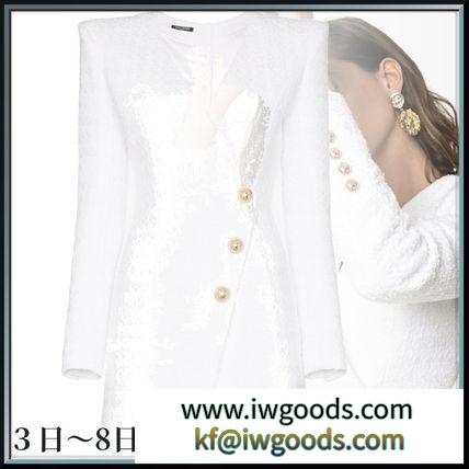 関税込◆ asymmetric button tweed blazer dress iwgoods.com:ig0hcq-3