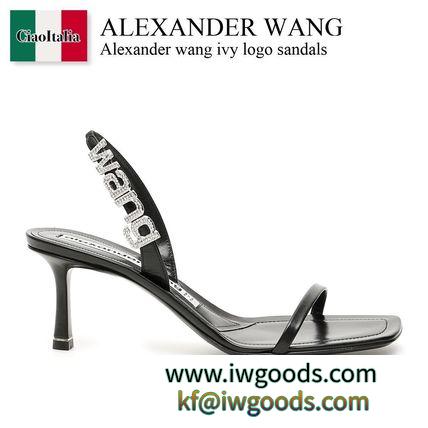 ALEXANDER WANG ブランド コピー　Ivy Logo Sandals iwgoods.com:gh4lg6-3
