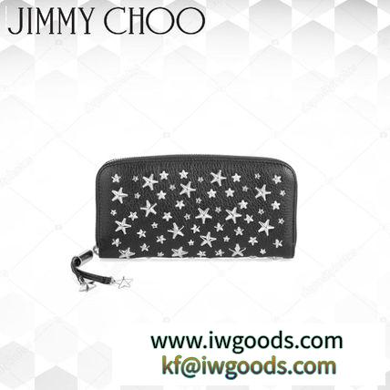 19AW《JIMMY CHOO ブランド 偽物 通販》FILIPA クリスタルスタースタッズ ウォレット iwgoods.com:pmzyax-3