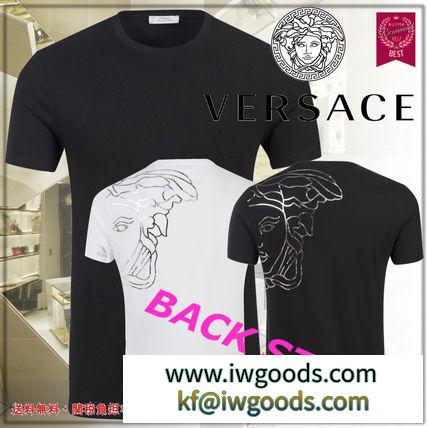 大人気 SUMMER SALE！【VERSACE ブランドコピー商品】BACK Medusa Logo T shirt iwgoods.com:j6n37l-3