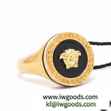 関税込VERSACE ブランド 偽物 通販 RESIN MEDUSAリング BLACK&GOLD プレゼントに! iwgoods.com:leq4t7-3