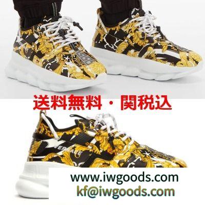 VERSACE ブランド コピー★Chain Reaction sneakers バロックプリント iwgoods.com:fe65ea-3