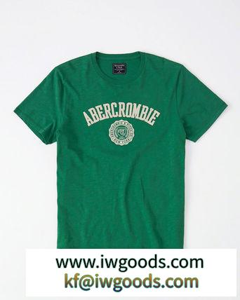 即発可!Abercrombieアバクロ アップリケロゴTシャツ/Green iwgoods.com:7s82hl-3