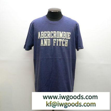 Abercrombie&Fitch ブランド コピー アバクロ アップリケ 半袖 Tシャツ 紺 (9495) iwgoods.com:sq6w8l-3