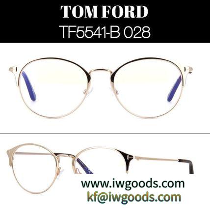 TOM FORD ブランドコピー★TF5541-B 028 BLUE CONTROL ラウンド★メガネ iwgoods.com:3ylac5-3