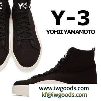 AW19-20【Y-3 偽ブランド】 YUBEN ハイトップスニーカー黒☆関税/送料込 iwgoods.com:3mgx38-3