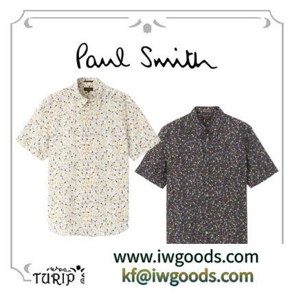 2-5日着【PaulSmith コピーブランド】ヘッドロウフローラルプリント シャツ 2色 iwgoods.com:m9jth2-3