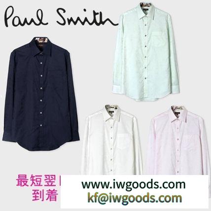 すぐ届く*PaulSmith ブランドコピー商品*アクイレギアジャカードドレスシャツ iwgoods.com:aybm4x-3