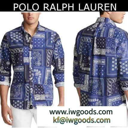 【Polo Ralph Lauren ブランド コピー】メンズクラシックフィットバンダナシャツ iwgoods.com:9o5elq-3