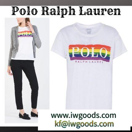 『Polo Ralph Lauren ブランドコピー商品』raibowフロントロゴTシャツ 白☆関税込*★ iwgoods.com:h47o23-3