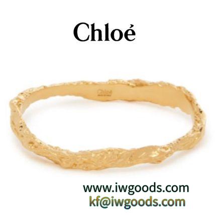 【19AW】CHLOE ブランド 偽物 通販★Anouck crinkle-effect brass bracelet iwgoods.com:9dl832-3