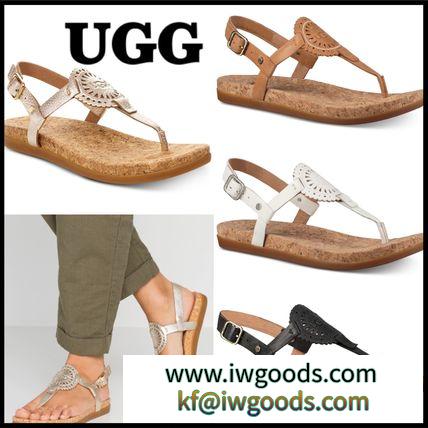 グラディエーター★UGG ブランドコピー通販★レディースAydenフラットビーチサンダル iwgoods.com:11e78n-3