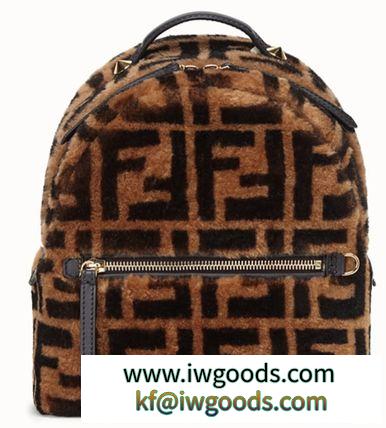 FENDI 激安スーパーコピー SMALL BACKPACK IN BROWN SHEEPSKIN iwgoods.com:pfy6do-3