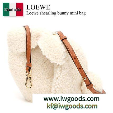 LOEWE ブランドコピー shearling bunny mini bag iwgoods.com:sxgx64-3