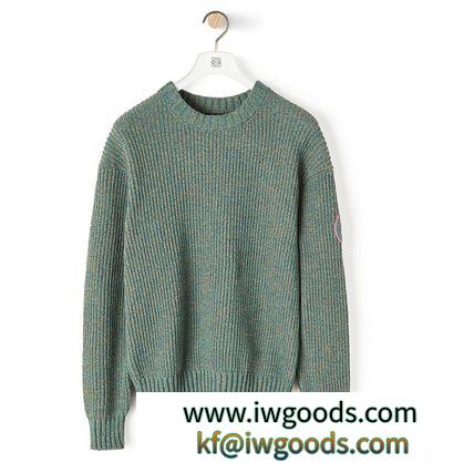 【AF2019】Eln Melange Crewneck Sweater Emerald green iwgoods.com:2yic1v-3