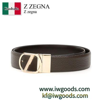 Z Zegna ブランド コピー　Reversible Logo Belt iwgoods.com:jh935u-3