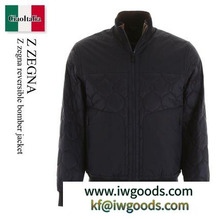 Z Zegna 偽ブランド reversible bomber jacket iwgoods.com:m8bwho-3