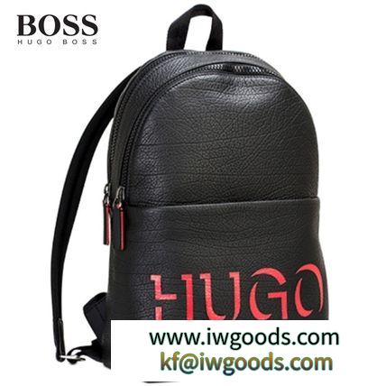 Hugo BOSS 偽ブランド BOSS 偽ブランド Men's Victorian EmBOSS 偽ブランドed Leather Backpack iwgoods.com:4eegej-3