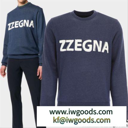 Z Zegna 偽ブランド　Sweatshirt With Logo Patch iwgoods.com:752tme-3