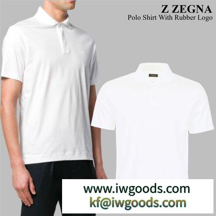Z Zegna ブランドコピー通販　Polo Shirt With Rubber Logo iwgoods.com:251323-3