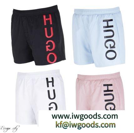 関税込◆HUGOBOSS 偽物 ブランド 販売　ロゴプリント スウィムパンツ 水着 iwgoods.com:nd9o3g-3