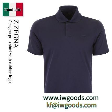 Z Zegna 激安コピー polo shirt with rubber logo iwgoods.com:t18kmr-3