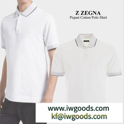 Z Zegna スーパーコピー　Piquet Cotton Polo Shirt iwgoods.com:d4d5wz-3