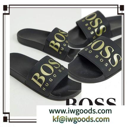 HUGO BOSS ブランドコピー通販◆今期トレンド☆ゴールドロゴスライダー iwgoods.com:lxzz4n-3