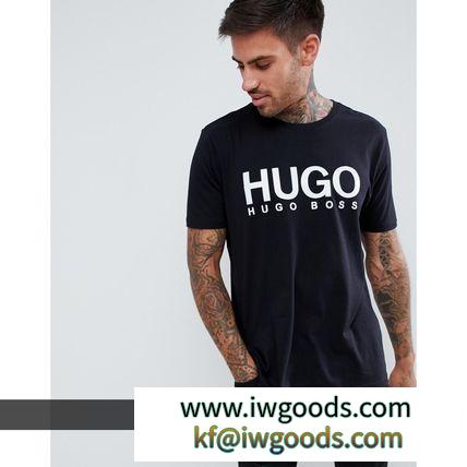 ☆【関送込】*HUGO BOSS ブランドコピー通販*新作 ビッグチェストロゴT/BLACK★ iwgoods.com:uimblx-3