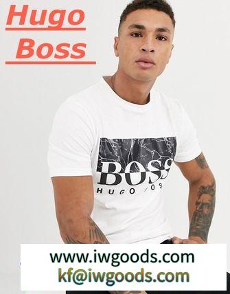 BOSS ブランドコピー通販 Trek 4 マーブルプリントロゴTシャツ iwgoods.com:fbeq1y-3