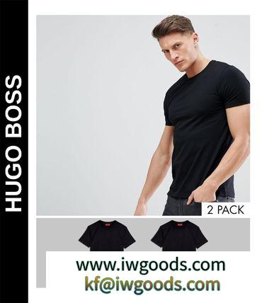 送料込★HUGO BOSS ブランドコピー★2 pack Tシャツ/black iwgoods.com:6ittb3-3