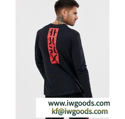 HUGO Tシャツ☆★HUGO Dasile back logo long sleeve iwgoods.com:udzy22-3