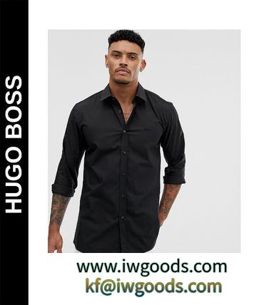送料込★HUGO BOSS ブランドコピー通販★Elisha01 tonal logo extra slim fit シャツ iwgoods.com:ve7ijn-3