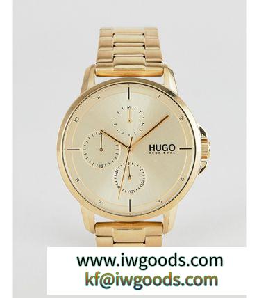 HUGO 腕時計 ☆★HUGO Focus bracelet strap watch in gold iwgoods.com:pnmnvu-3