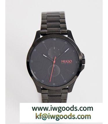 HUGO 腕時計 ☆★HUGO Jump bracelet watch in black iwgoods.com:n6d98n-3