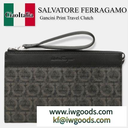 Salvatore FERRAGAMO スーパーコピー gancini print travel clutch iwgoods.com:dozto1-3