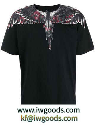 【関税負担】 MARCELO Burlon ブランド コピー WING コピー品s print T-Shirt iwgoods.com:cpum3j-3