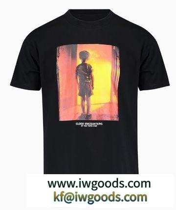Marcelo Burlon ブランド 偽物 通販 - CEチャイルドプリントTシャツ - ブラック iwgoods.com:meyt1g-3